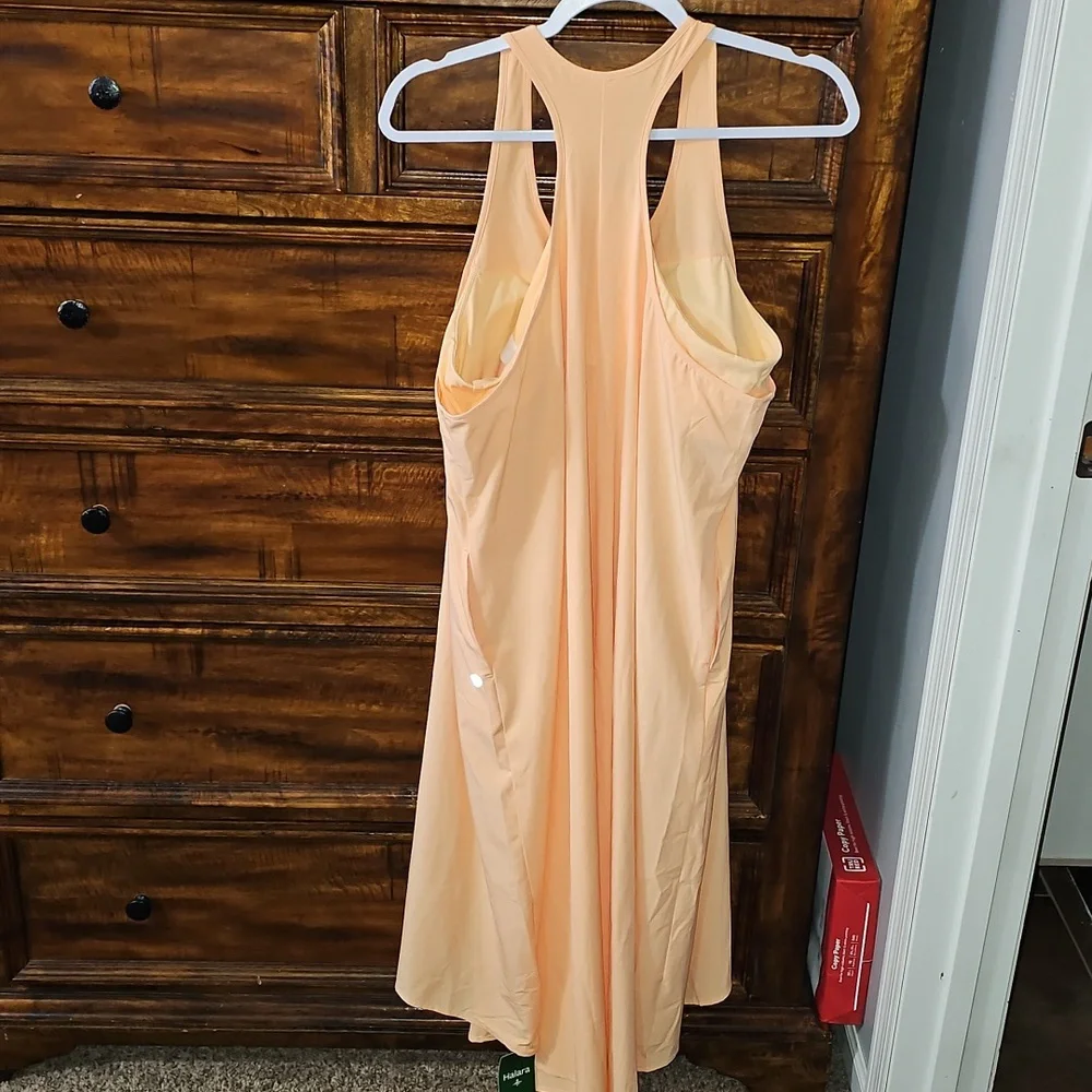 Halara Nwts Womens Sz X-Large Bright Orange Dress With Pockets. Beautiful!!